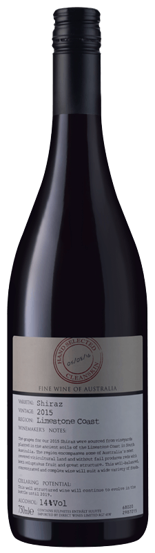 Cleanskin Limestone Coast Shiraz