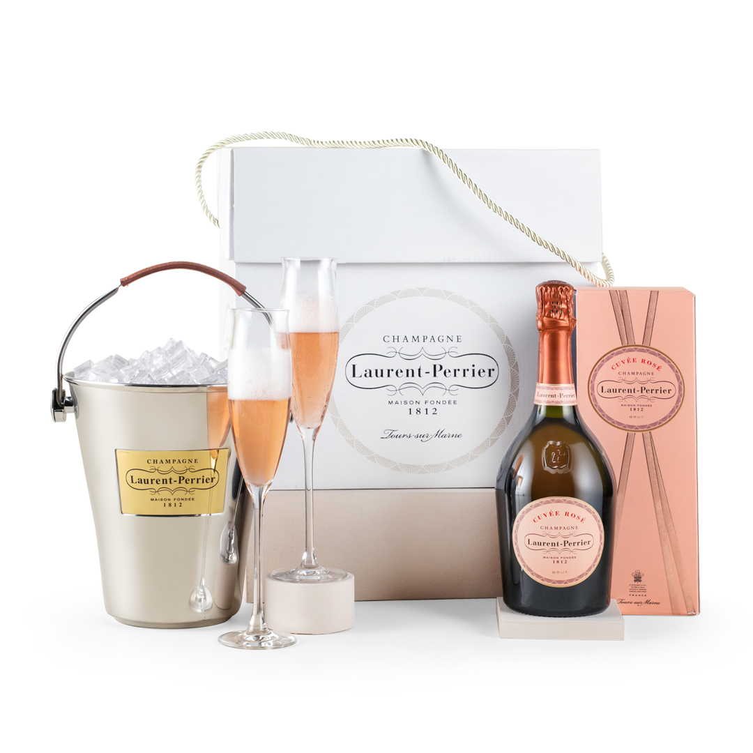 Laurent-Perrier Rosé, Flutes & Ice Bucket Gift Set