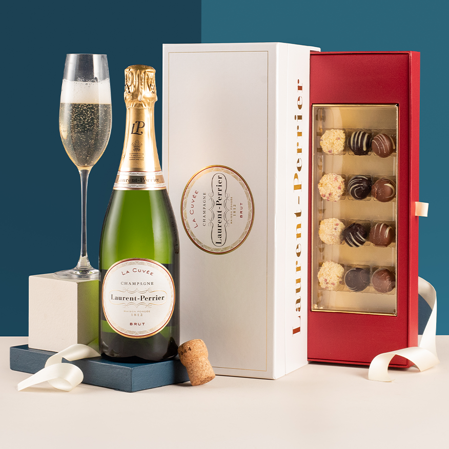 Laurent-Perrier Brut Champagne and Montezuma's Truffle Gift